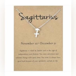 Sagittarius ♐️ Zodiac Astrology Charm Pendent Necklace